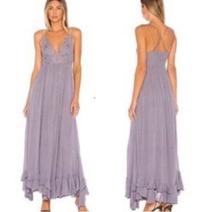 NEW Free People Adella Maxi Slip Dress in Gray, Size M, NWT​​​​